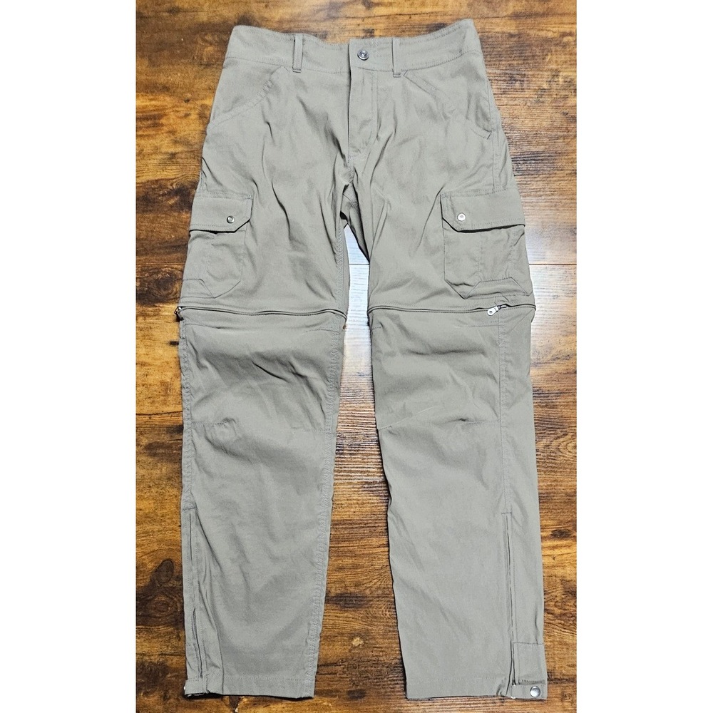 KUHL Renegade Convertible Stealth Pants Mens 30x30 Khaki Hiking Zip Off Cargo